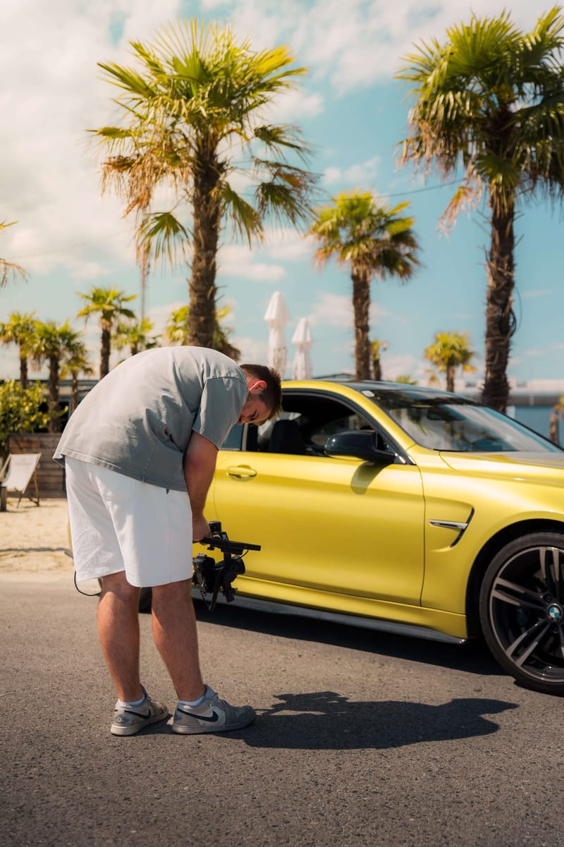Behind the Scenes — Gimbal Aufnahme am BMW M4